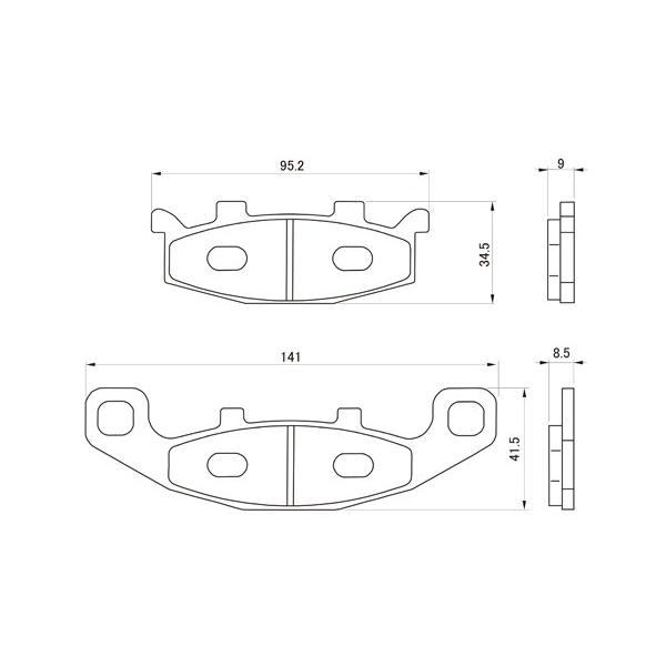 DAYTONA（デイトナ） ブレーキパッド 056 ゴールデンパッドΧ(カイ