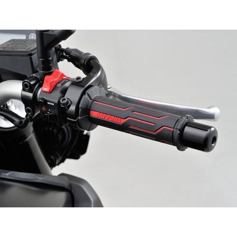 DAYTONA（デイトナ） GRIPPY GRIP【GG-D-LINE】120mm ブラック×レッド