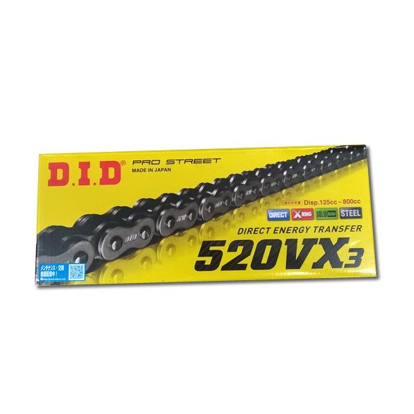 DIDチェーン 520VX3 110L スチール FB(軽圧入クリップタイプ) 317207