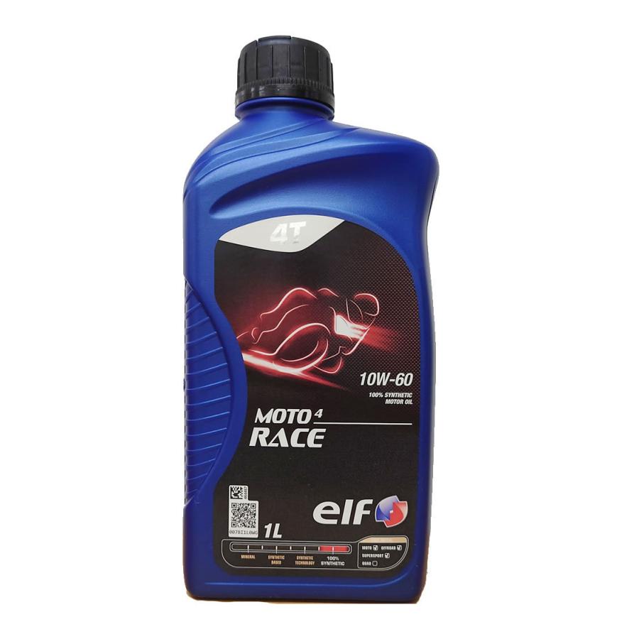 【正規品】elf(エルフ) 二輪用4サイクル エンジンオイル モト4レース MOTO 4 RACE 10W60 【1L】 elf