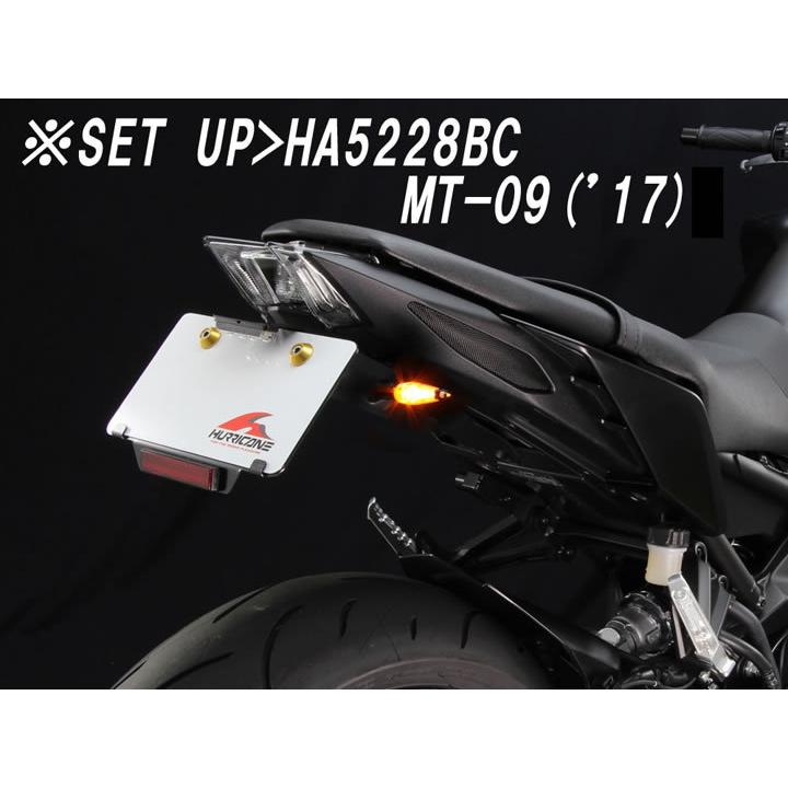 ハリケーン LEDダガーウインカーkit ブラック スモークレンズ HA5228BS 