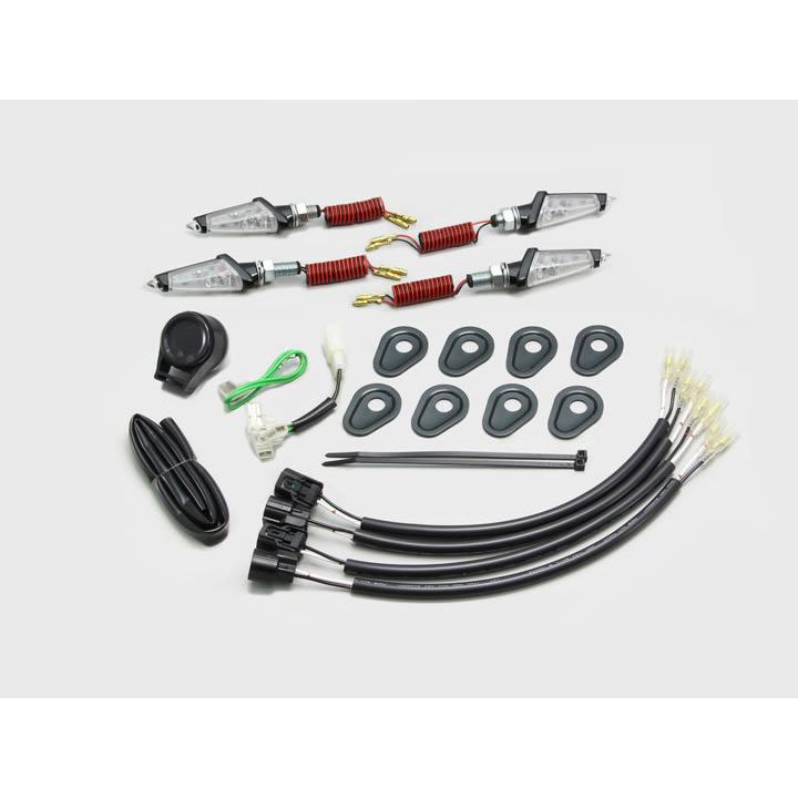 ハリケーン LEDダガーウインカーkit ブラック クリアレンズ HA5232BC