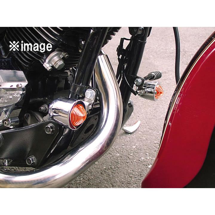 ハリケーン ミニブレットウインカーkit フレームマウント オレンジレンズ HA5426-01_2
