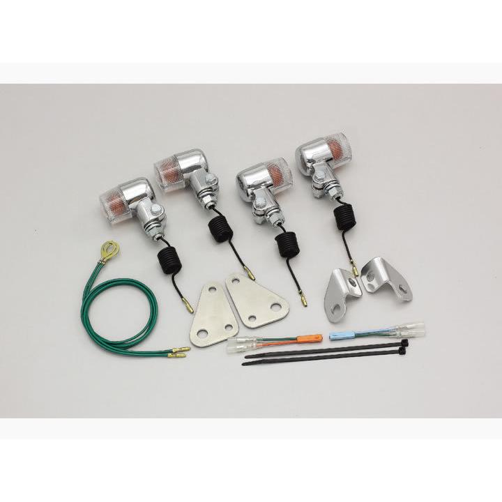 あ 5/2配達 ハリケーン ミニウインカーkit クリアレンズ HA5715C-01 : 2輪・4輪