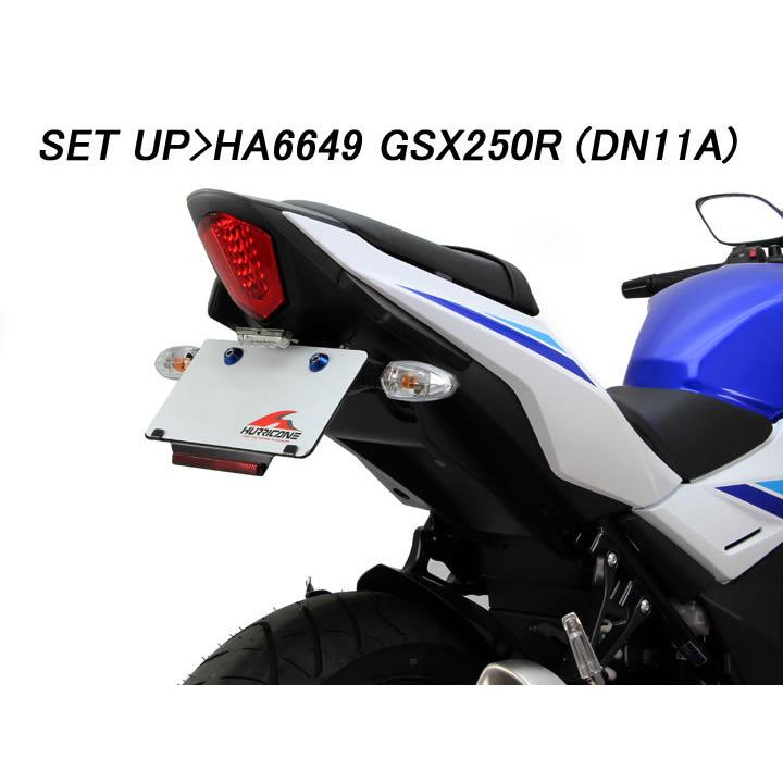 ハリケーン フェンダーレスキット GSX250R ブラック HA6649 : 2輪・4輪