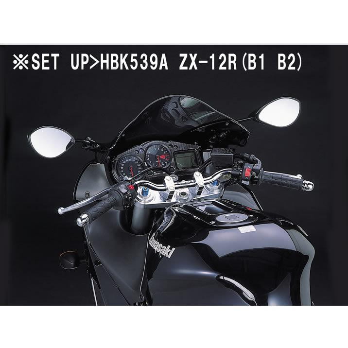 ハリケーン バーハンドルkit シルバー(フルステンレスブレーキホース