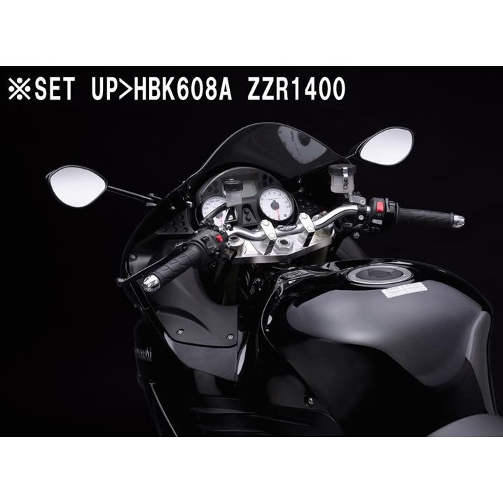 ハリケーン バーハンドルkit ブラック ZZR1400 ABS車 HBK609B : 2輪・4 