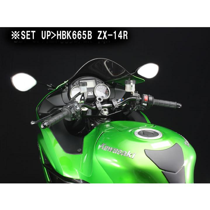 ハリケーン バーハンドルkit ブラック ZX-14R ABS車 HBK665B : 2輪・4