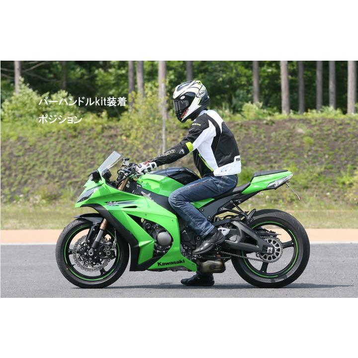 ハリケーン バーハンドルkit シルバー ZX-10R ABS車 HBK671AS : 2輪・4