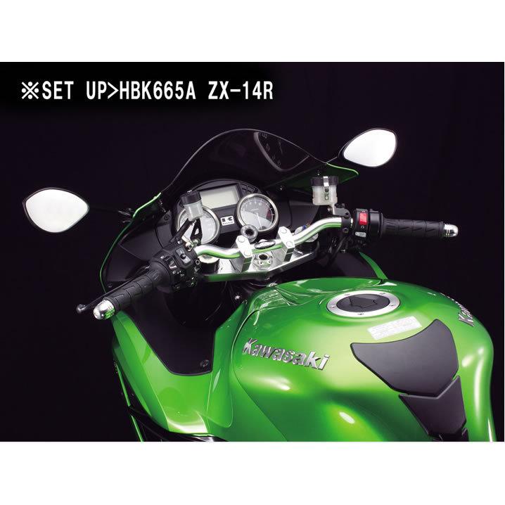 ハリケーン バーハンドルkit シルバー(STDモデル) ZX-14R STD HBK687A