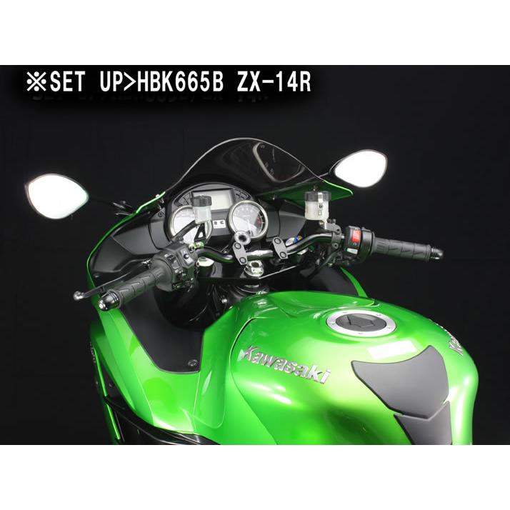 ハリケーン バーハンドルkit ブラック(STDモデル) ZX-14R STD HBK687B