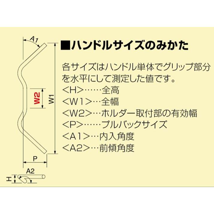 ハリケーン バーハンドルkit ブラケット式 ブラック(HGモデル