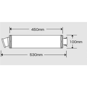 Realize 100φ×450mm50.8φ スラッシュTI汎用サイレンサー 楽天市場】Realize 汎用サイレンサー 100φ×450mm 差込径 60.5φ