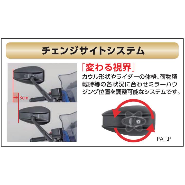 TANAX（タナックス） NC-003 ナポレオン カウリングミラー13 (ロング