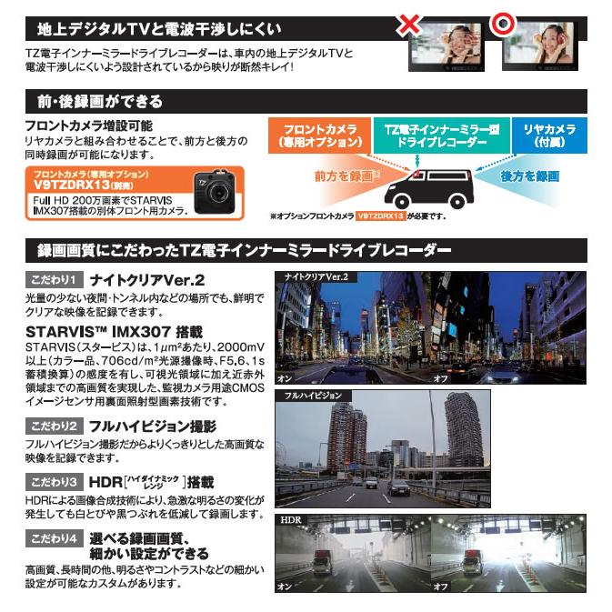 トヨタ 【日本製/3年保証】TZ 電子インナーミラー型 ドライブ トヨタ 【日本製/3年保証】TZ 電子インナーミラー型 ドライブ