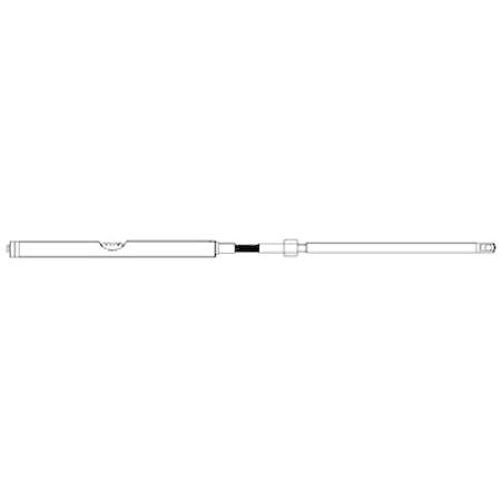 Uflex M86X19 Rack Replacement Steering Cable Assembly, 19'