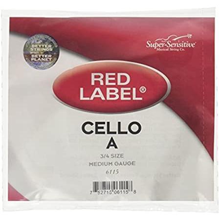 Red Label 6115 Cello A String， 3/4