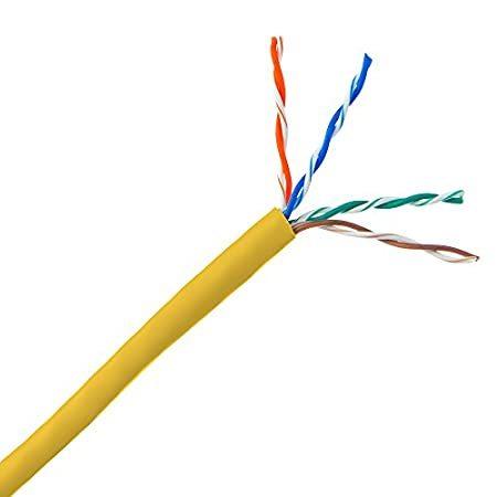 Bulk Cat5e Yellow Ethernet Cable， Stranded， UTP (Unshielded Twisted Pair)，