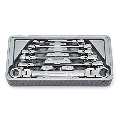 GearWrench 81911 6 Piece Flex Flare Nut Wrench Set Metric [並行輸入品]