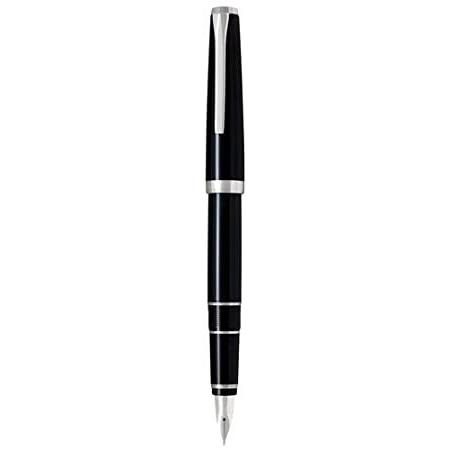 Pilot Metal Falcon Collection Fountain Pen, Black Barrel, Fine Nib (60570)