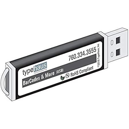 バーコードとMoreフォントforホストUSB HP LaserJetプリンタ