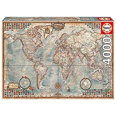 4000ピース ジグソーパズル Educa 世界の行政地図 The World， Executive Map 96×136cm 14827