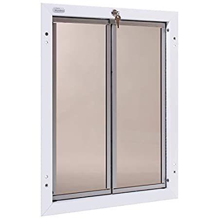 PlexiDor Performance Pet Doors X-Large White Door Mount by PlexiDor Perform