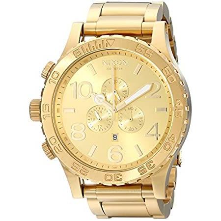 NIXON (ニクソン) メンズ クロノグラフ ステンレススチール腕時計 One Size ゴールドトーン [並行輸入品]