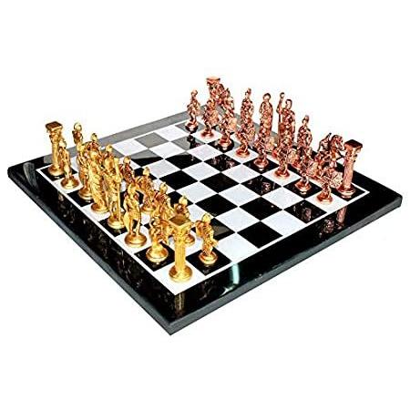 2022人気特価 15" x 15" StonKraft Collectible R Brass + Set Game Board Chess Marble Black ボードゲーム
