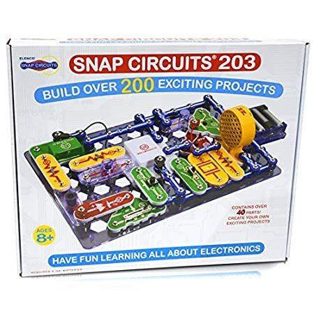 Snap Circuits 203 電子探検キット | 200以上のSTEMプロジェクト | 4色プロジェクトマニュアル | 42スナップモジュール