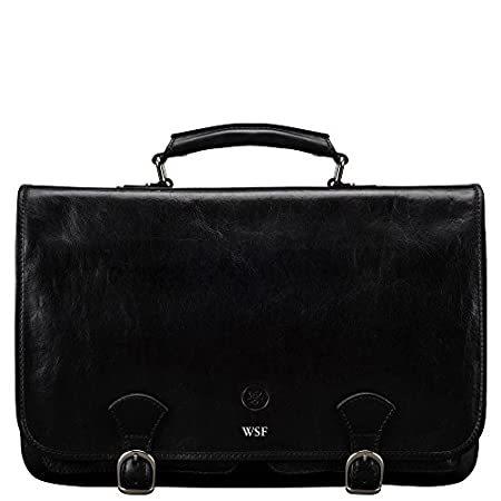 Maxwell Scott Personalized Handcrafted Men's Leather Satchel Bag Jesolo2