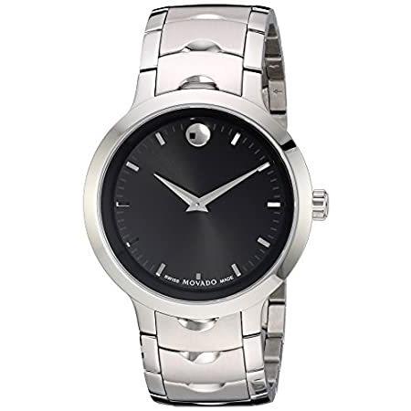 Movado メンズ スイスクォーツ ステンレススチールウォッチ カラー：シルバートーン（モデル：0607041）