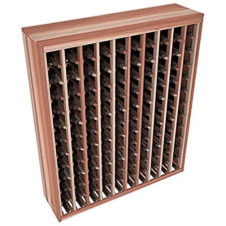 Wine Racks America レッドウッド 120 ボトル デラックス 無染色
