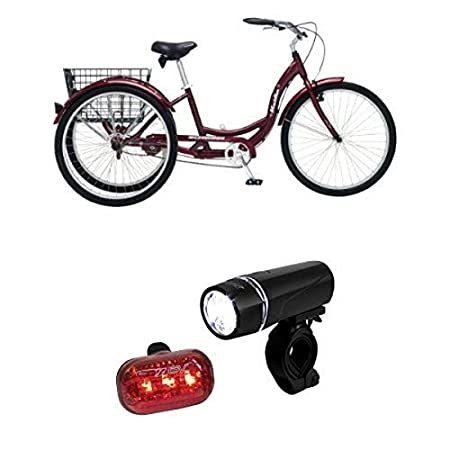 最新作 Schwinn Meridian Adult 26-Inch 3-Wheel Bike (Black Cherry) and BV Bicycle L その他クライミング用品