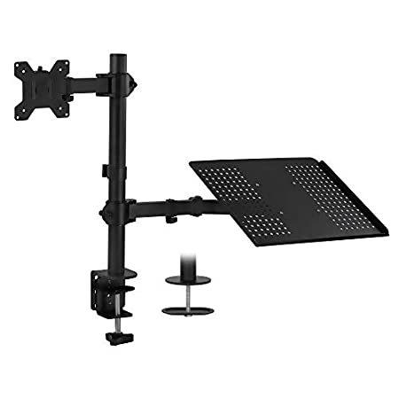 Mount-It! MI-4352LTMN Laptop Desk Stand and Monitor Mount， Full Motion Heig