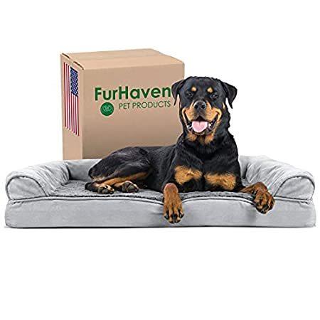 Furhaven Pet Dog Bed， Large Dog Beds for Large Dogs， Medium Small Dog Beds