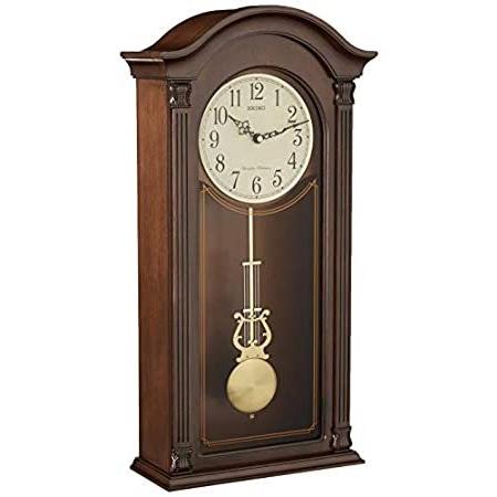 WEB限定カラー セイコー ゴールドトーン&アーチ型壁掛け時計 振り子とデュアルチャイム付き 置き時計