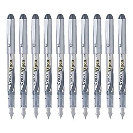 Pilot V Pen (Varsity) Disposable Fountain Pen， Fine Point， Black Ink， Value