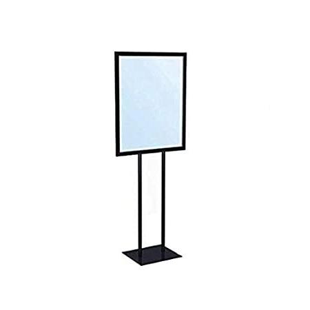 Only Garment Racks Black Bulletin 22"W x 28"H Sign Holder with Clear Lens O