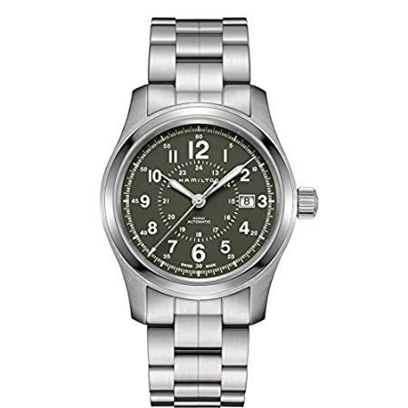 Hamilton H70605163 シルバー 42mm ステンレススチール カーキ フィールド オート 42mm メンズウォッチ Hamilton Khaki Field Auto (42mm, Green) H70605163 - Three Years Later (Love  Park)