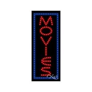 LED Movies Sign for Business Displays Vertical Electronic Light Up Sign f