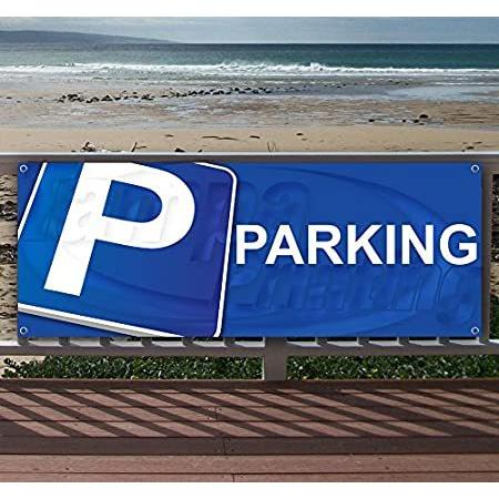 Parking　13　oz　with　Banner　Single-Sided　Heavy-Duty　Vinyl　Non-Fabric　Meta