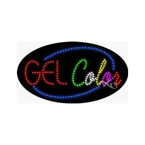 LED Gel Color Sign for Business Displays Flashing Oval Electronic Light U