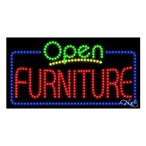 LED　Furniture　Open　for　Business　Sign　Displays　Rectangle　Electronic　Light