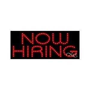 LED　Now　Hiring　for　Displays　Business　Light　Horizontal　Electronic　Up　Sign
