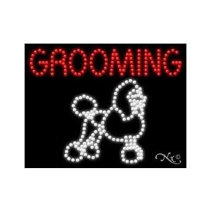 LED　Grooming　Sign　Electronic　for　Up　Displays　Rectangle　Business　Light　Sig