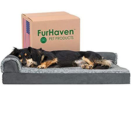 Furhaven Pet Dog Bed， Large Dog Beds for Large Dogs， Medium Small Dog Beds