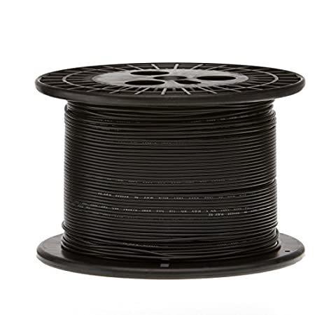 24 AWG Gauge Stranded Hook Up Wire, 250 ft Length, Black, 0.0201