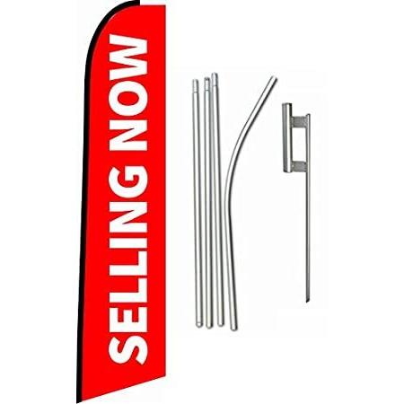 BER Products Swooper Feather Flag Kit 15ft Selling Now Red w Ground Spike a