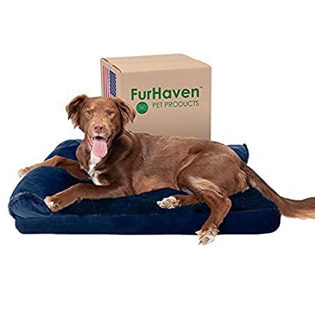 Furhaven Pet Dog Bed， Large Dog Beds for Large Dogs， Medium Small Dog Beds